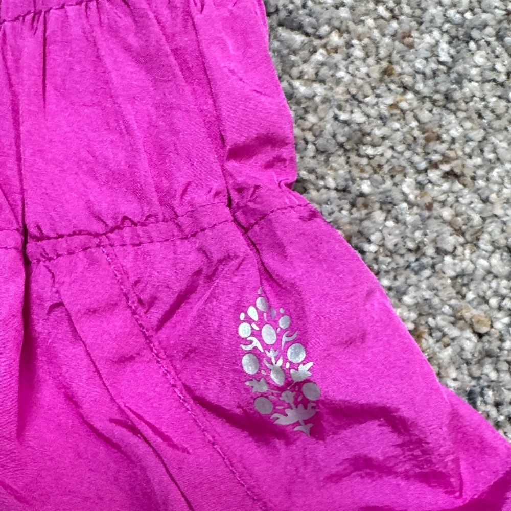 FP Movement by Free People High-Waist Smocked Hot Pink Shorts - Picture 2 of 4